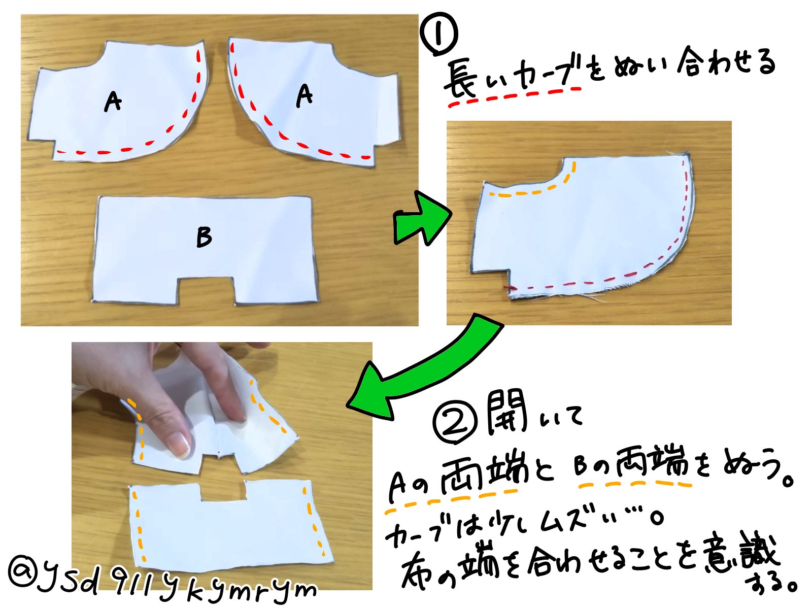小春ヾ ﾉ ちびぬい ズボンの縫い方です 細かい技術 ゴムのつけ方など はyoutubeとかで調べてみてください ゴムじゃなくてもホックやマジックテープで留めちゃうのも楽かもしれない T Co Xmtfw2xw0t T Co Vvpllb7cne Twitter