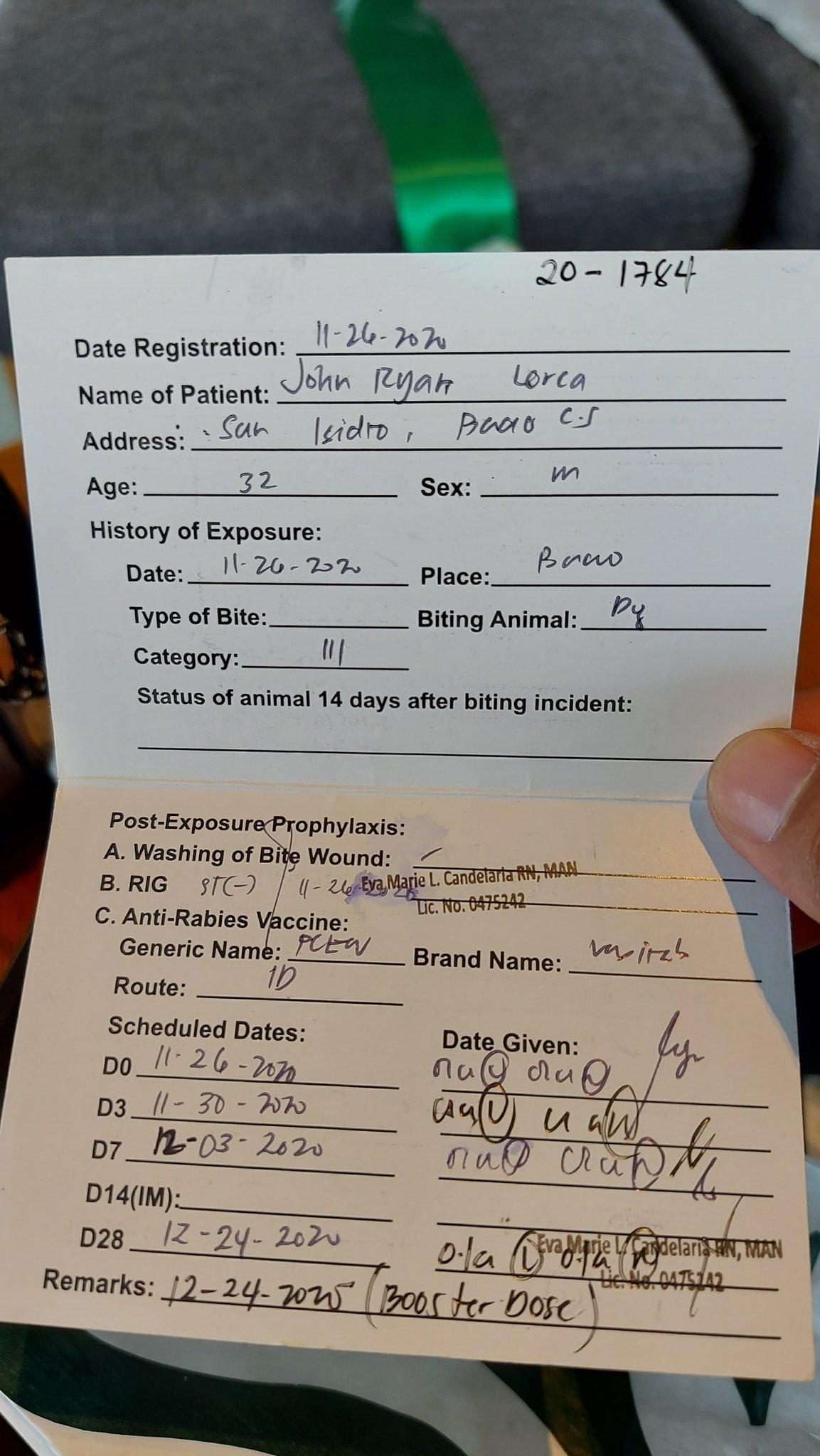 John Ryan Lorca On Twitter 4th Shot Done active antirabies john-ryan-lorca-on-twitter-4th-shot-done-active-antirabies
