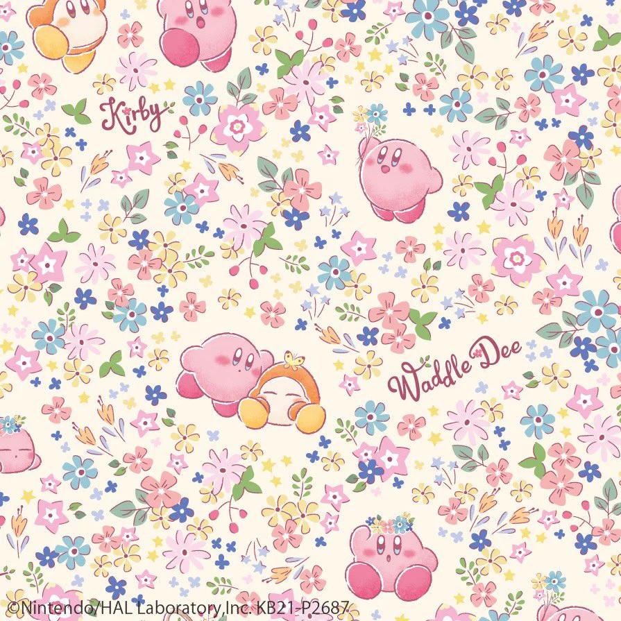 『Kirby×ITSDEMO』のコラボ商品。カービィと一緒に春を先取りできる明るいデザインです。