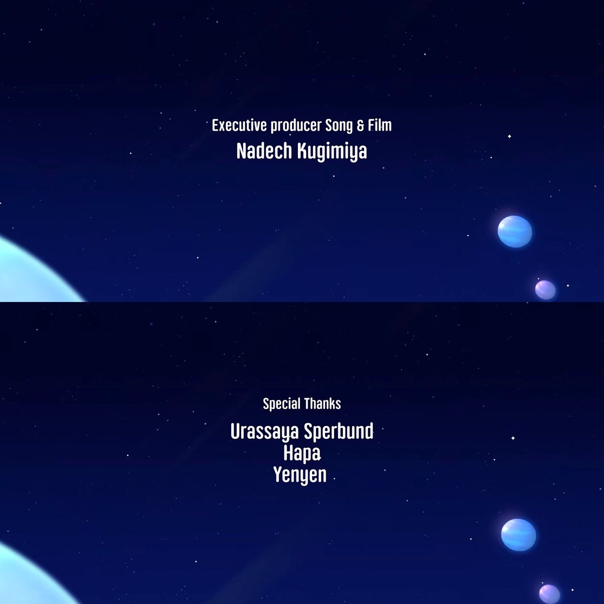 Stream Nadech's new single and music video, Orbit.💗🚀

With special participation of Urassaya Sperbund and their dogs Yenyen and Happa. The MV is animated and its so cuteee and also Nadech is proposing on Yaya on this MV, what's the meaning of this?😳

#NadechYaya #ณเดชน์ญาญ่า