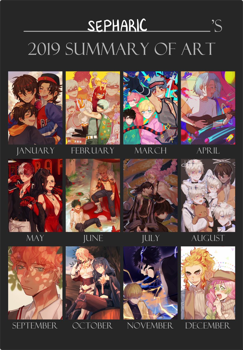 i didnt draw any actual illustrations in the past few months? it was kind of a lazy year i don't remember...drawing that much