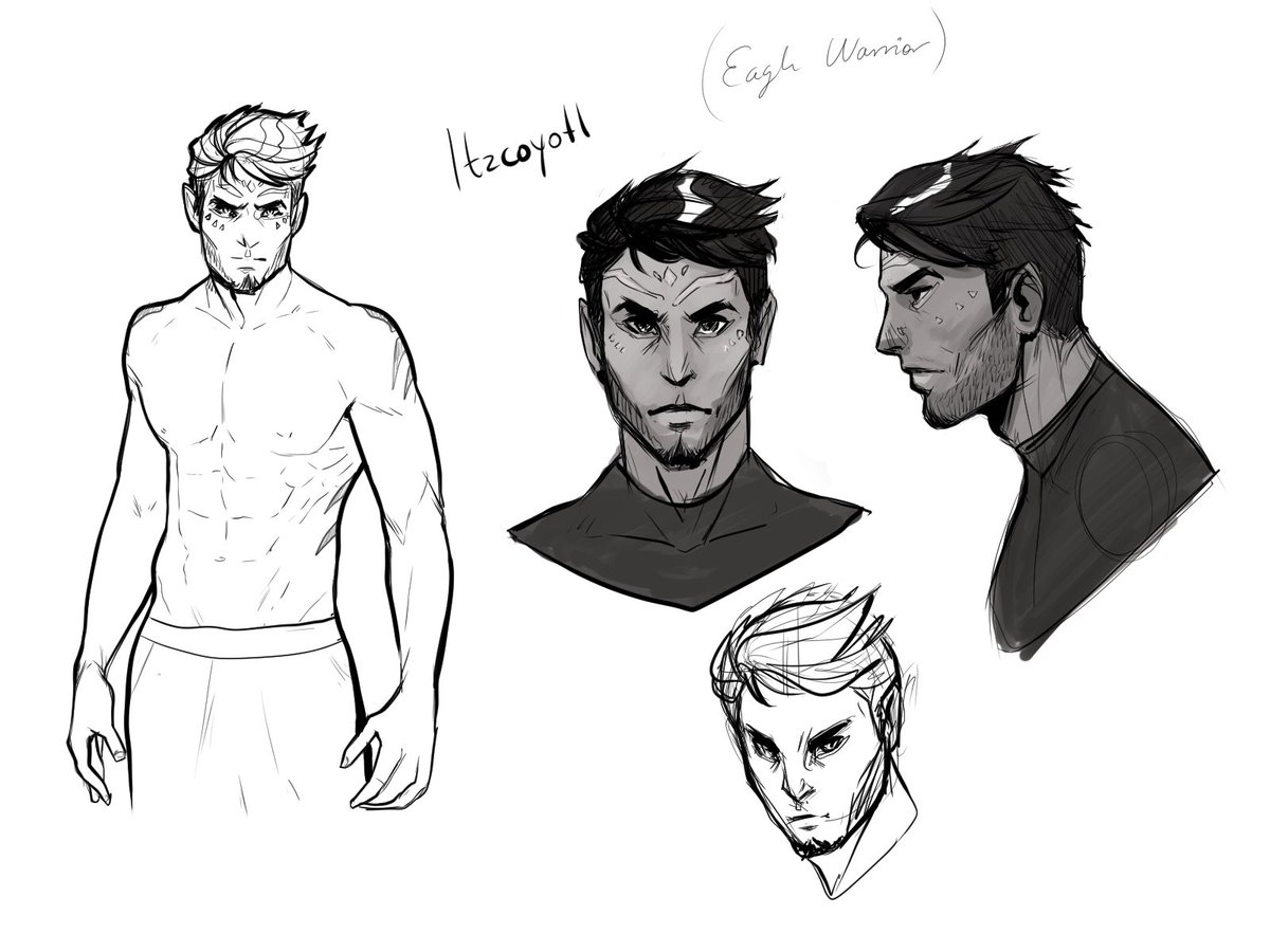 LegionofStars's tweet photo. The Nahua warriors in our #kickstarter may be far from home but they have quickly adapted to life in Space. Check out some of the character sketches created by @APatriciaRamos 
#latino #comicbook #scifi #indiecomics #latinxcreate #aztec https://t.co/ck5NVgenp4