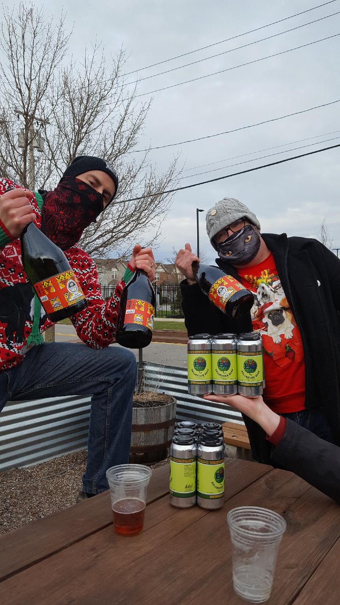 buffbeerleague's tweet photo. Living that #maglife at @bflobrewingco, taking advantage of the warmer weather in the beer garden. And when someone releases mags of pilsner, we will show up. Why? Because its #crispmas, that's why. And congrats to @SwtchBldSqrrl on his new career as a hand model. #merrycrispmas! https://t.co/xhwgv3zkqM