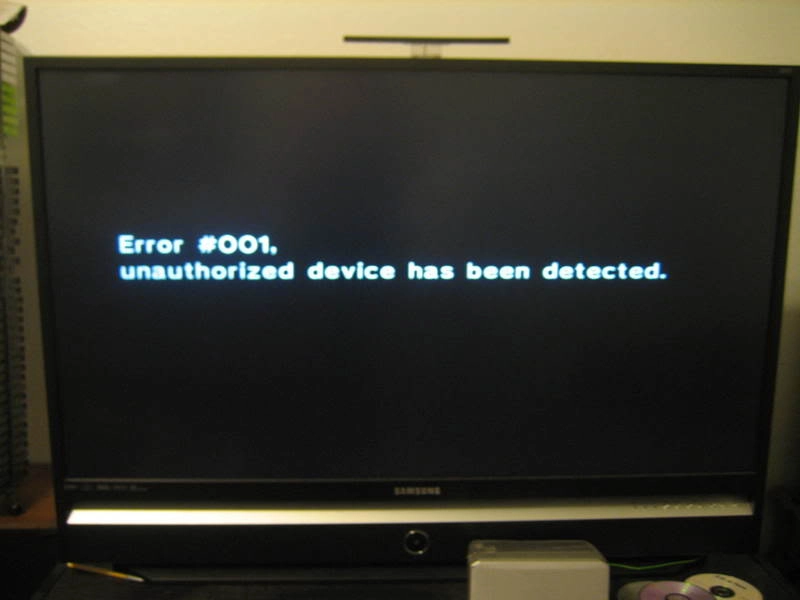 Device unauthorized. Ошибка прошитой nintendo wii. ошибка 001. unauthorized. wii error screen.