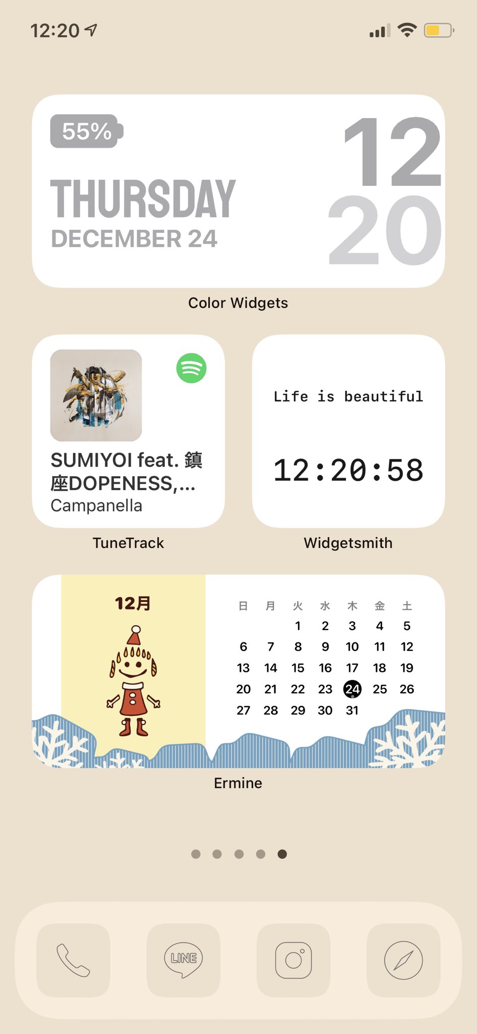 Az Icon おしゃれなアイコン屋さん おすすめのウィジェット紹介 Color Widget おしゃれ Widgetsmithに近い感じ Tunetrack ホーム画面に再生している音楽を表示できる Widgetsmith ウィジェット界の大御所 Ermine カレンダーウィジェット