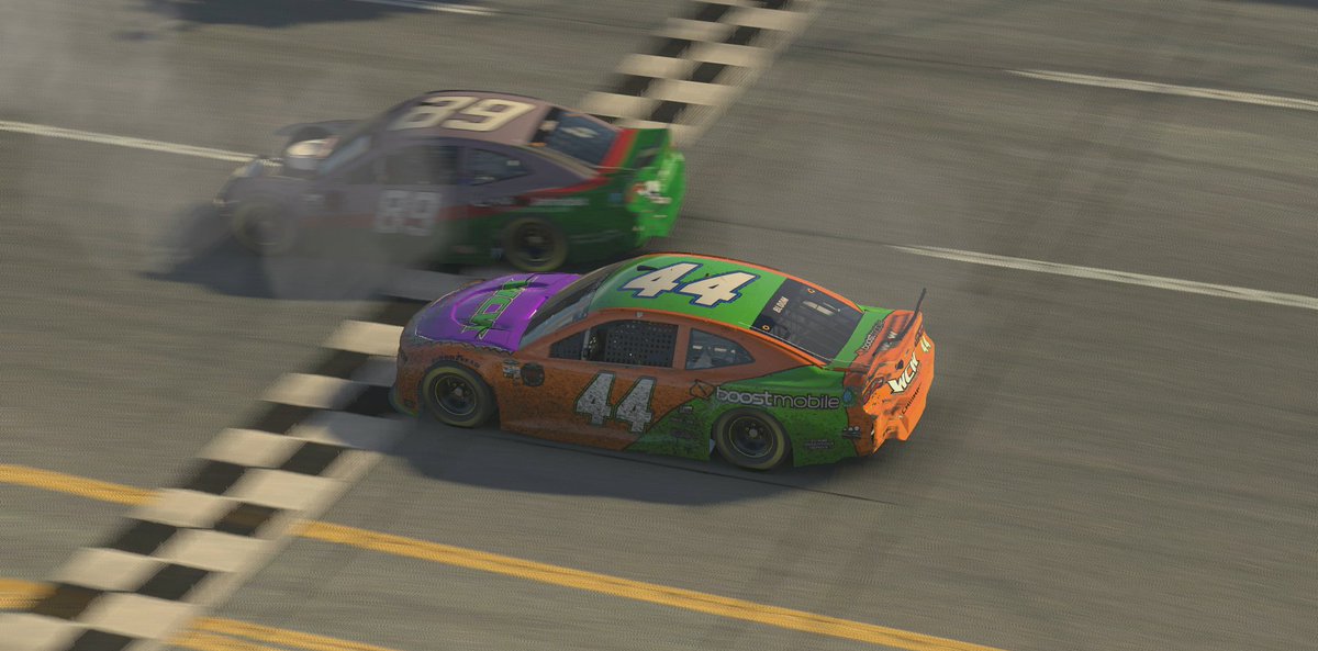 I am shaking from the excitement of those final 2 laps of the @S51eSports @EliteRacing_ @JoinAPSRacing Cup Series @C2Freight @TalladegaSuperS 250 tonight.

Rolled off 33rd, ran from 23rd to 30th almost all race, finished 12th after the chaos.