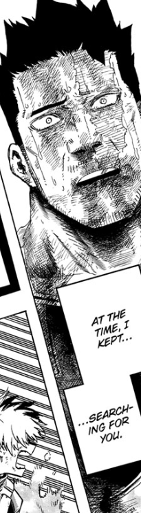 Rather than his past being just a family issue, Dabi has made it so Endeavor has to address what he has done publicly. This is going to ruin his life. Plain and simple. His career? Gone. His and his family's privacy? Non-existent. The progress he has made? Doesn't matter anymore.