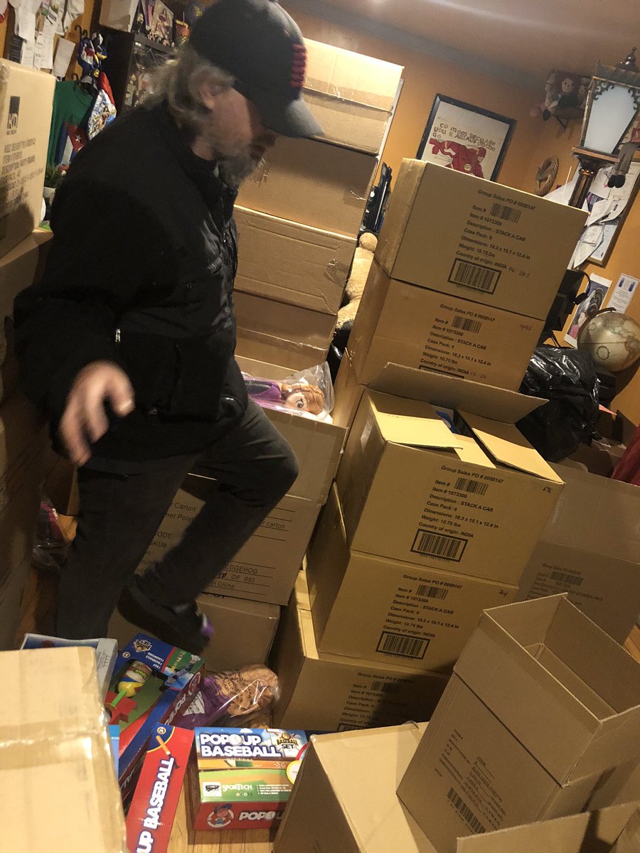 FreeTHEMInc's tweet photo. My husband, Christian Blasini,  works from 5am until 11am and he is working so hard on the orders for families our first family picked up her order.. 
Again God is always working Have Faith and HE will make a way.. with that We have Toys for those in need available  #FreeTHEMinc https://t.co/RAqerMXPXm