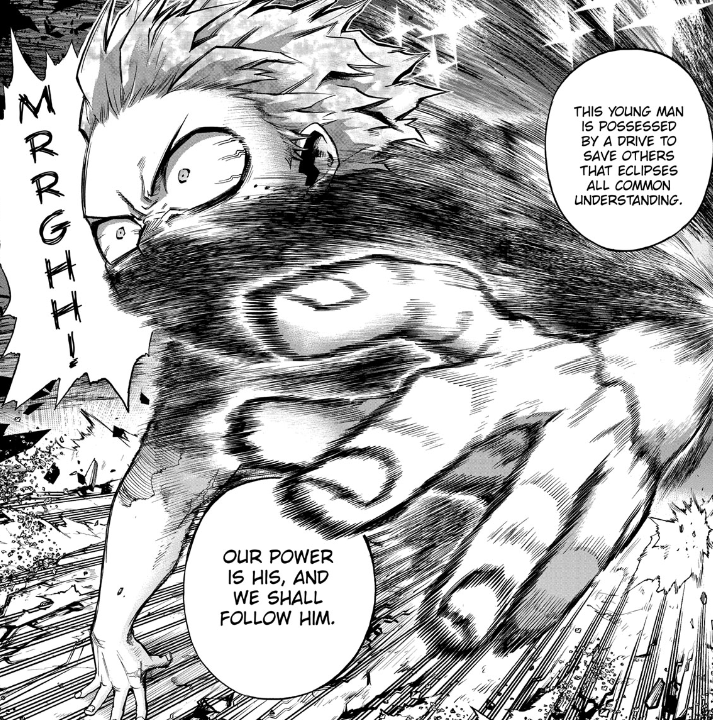 Yes, Shiggy has committed unforgivable acts and should face judgement for those acts. Deku even acknowledges this in chap 295. However, as the 1st user of OFA stated, Deku's drive to save eclipses all common understanding. Deku can't help but feel he should save Shiggy from AFO.