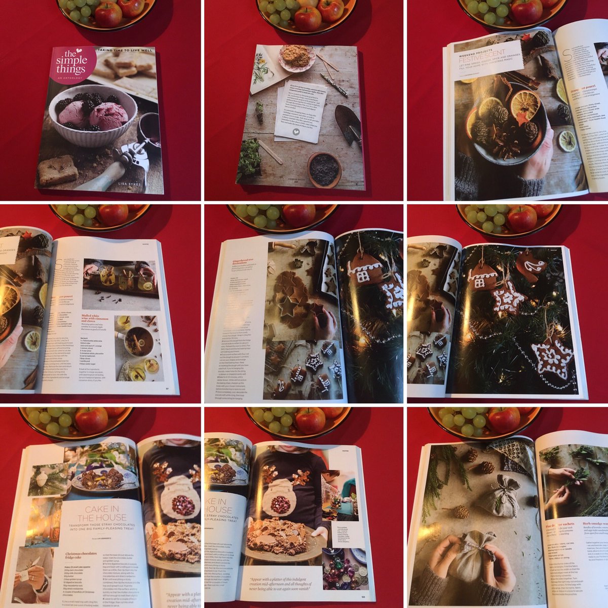 Jan_Lentzos's tweet photo. I’m enjoying reading my @SimpleThingsMag Anthology 😊 #TheSimpleThings #AnAnthology #MySimpleThing #SimpleThingsMag #WheelOfTheYear #Winter #ChristmasIdeas #Recipes #Projects #WinterCrafts #SeasonalIdeas #FestiveSeason #Midwinter #Solstice #Yule #DecemberMagic #Christmas https://t.co/V77SIrhwrX