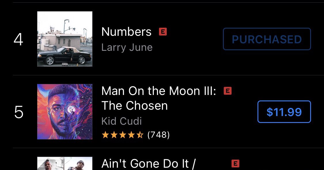 LarryJuneTFM's tweet image. #4 on the charts independently. I appreciate all of you.