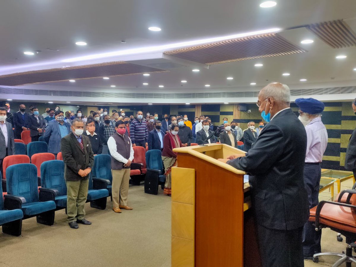 #IFFCO employees at Head office gathered yesterday to pay homage to the departed souls who laid their lives in unfortunate plant accident. A condolence meeting was organised yesterday to pay homage to departed souls.