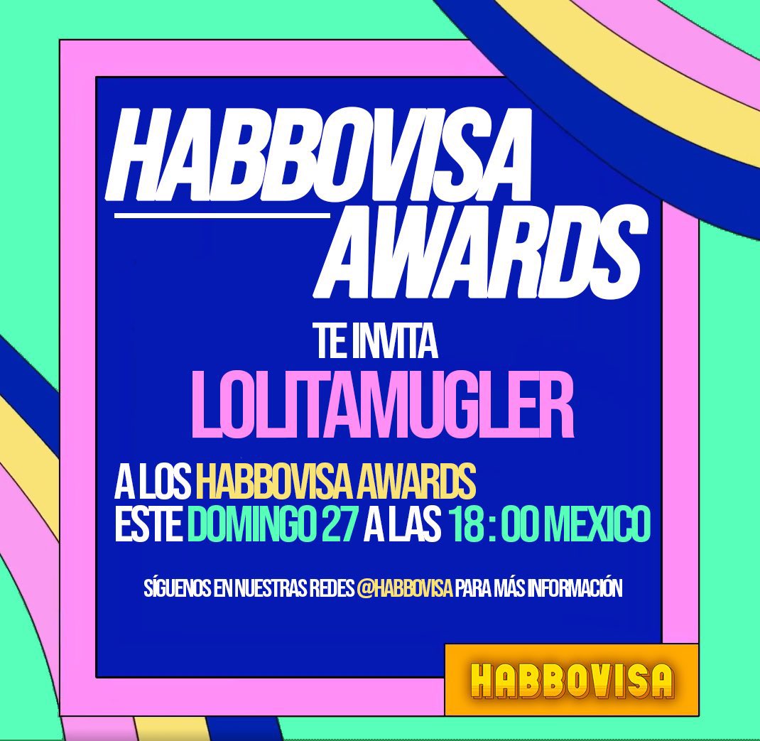 HabLolitaMugler's tweet photo. Emocionada por mi primera aparición en los Habbovisa Awards de Habbo 🌟
Muchas gracias por la invitación @Habbovisa #HVAS https://t.co/J0awEtTPZA
