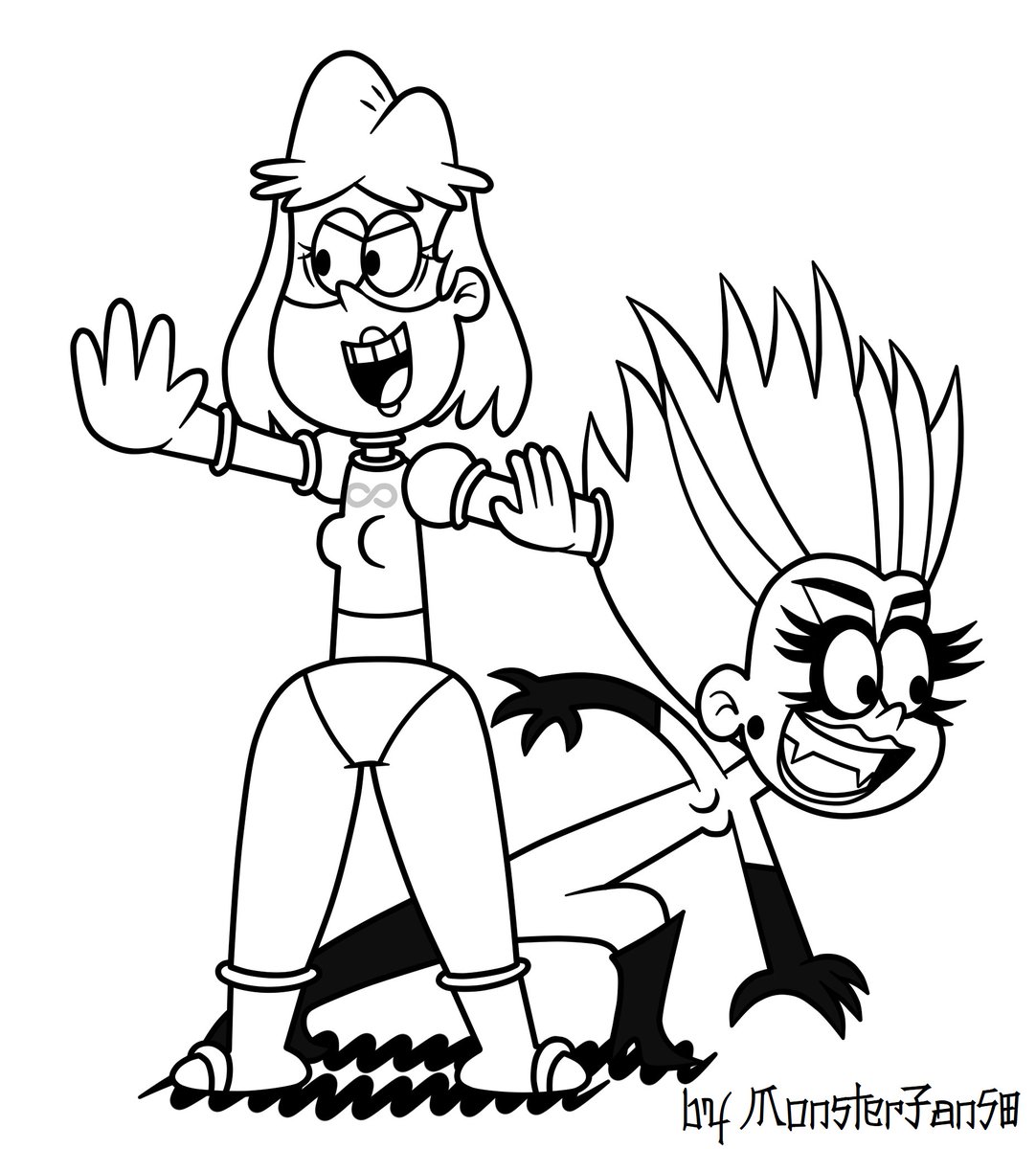MonsterFan50's tweet photo. Commission for "juribelit" (Deviantart), thank you for your support.
Christmas offer commission: https://t.co/61WDh5Q0G4
Remember that you can ask me for a drawing for the price of a coffee.
#TheLoudHouse #ritaloud #leniloud #powerpuffgirls #duplikate #maskscara #lineart https://t.co/jVkgYVOPz6