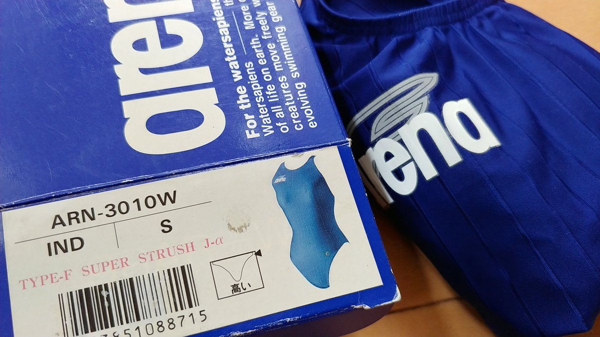 LMizugi's tweet image. #アリーナ #タイプF #typef #競泳水着 #ハイレグ #単色 #インディゴブルー #未使用品
2003年モデル。