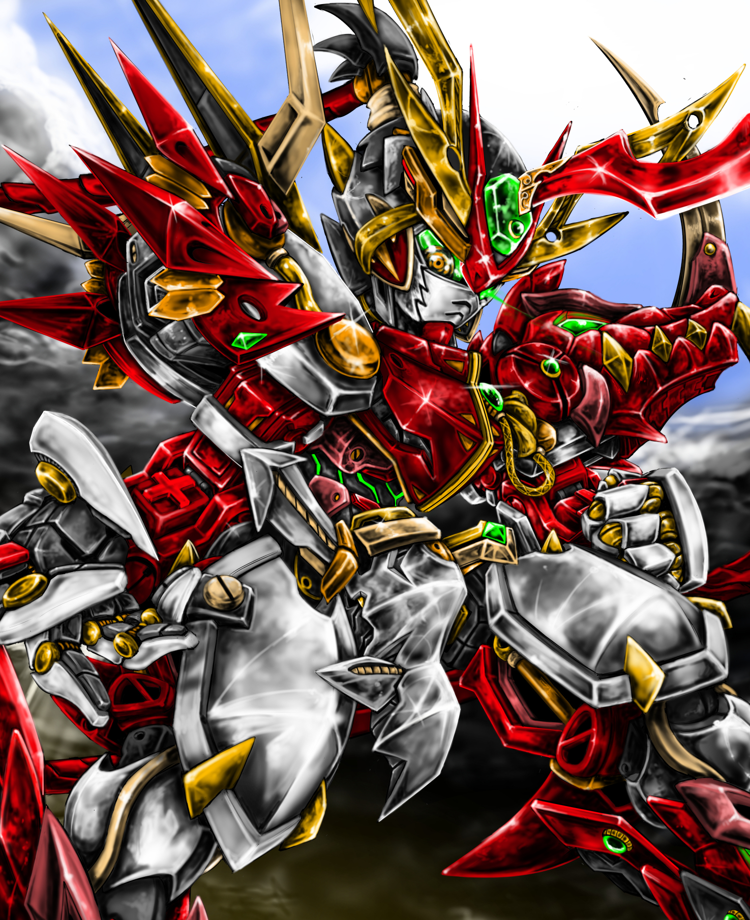 Twitter 上的 でんじょう 武者獲得 超将軍闘我 くしくもクリスマスカラー T Co Apnipvamz8 Twitter