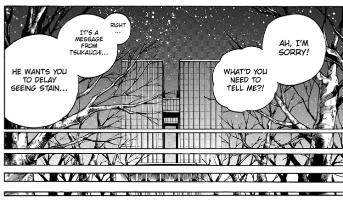 I, like many others, am hoping that AFO is planning to attack Tartarus Prison and free himself and many others. This would fit well with All Might planning a meeting with Stain in Tartarus earlier in this arc. Many have theorized that this is where All Might will die so we'll see