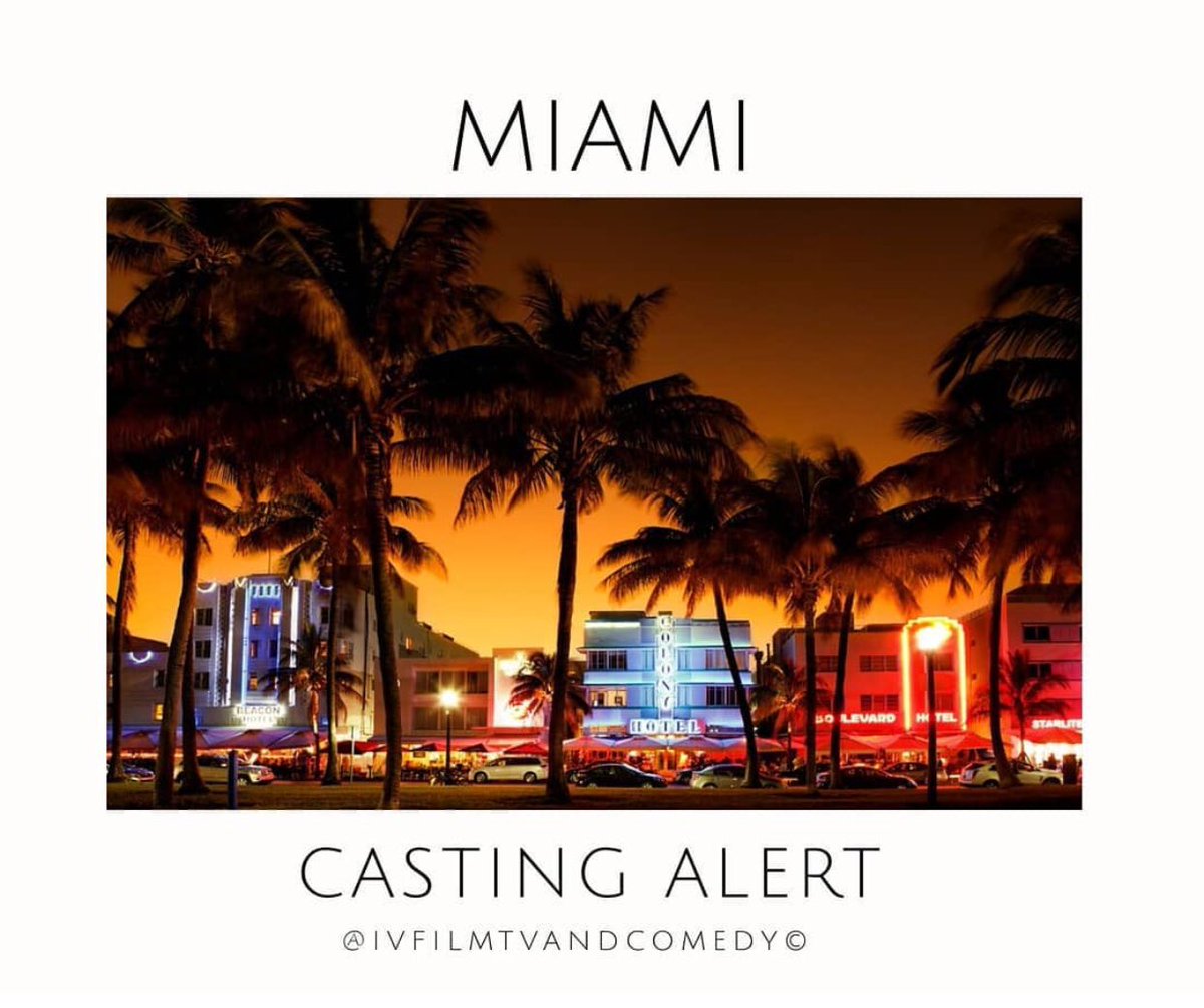 ivfilmtv's tweet photo. #MiamiCasting #MusicVideo #CastingAlert This is a #casting for Music Production filming on Saturday Dec 26th for a half day shoot from noon into night.

Looking for Males with strong build and must be blonde ages 30 - 50. Please email pictures to miamitalentcasting@gmail.com! https://t.co/7Mb2f39cxI