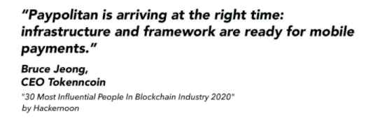 3) Excellent Advisors $Ocean Co-Founder Sheridian is a permanent advisor. See below video https://t.me/paypolitan_ann/45Bruce Jeong - One of the 30 most influential people in blockchain!!