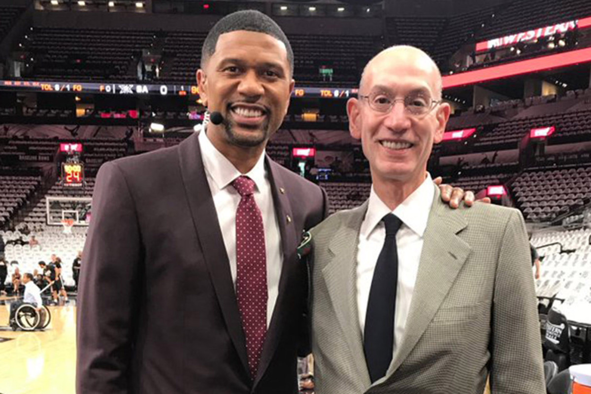 Adam Silver and Jalen Rose talk social justice, NBA's COVID challenges