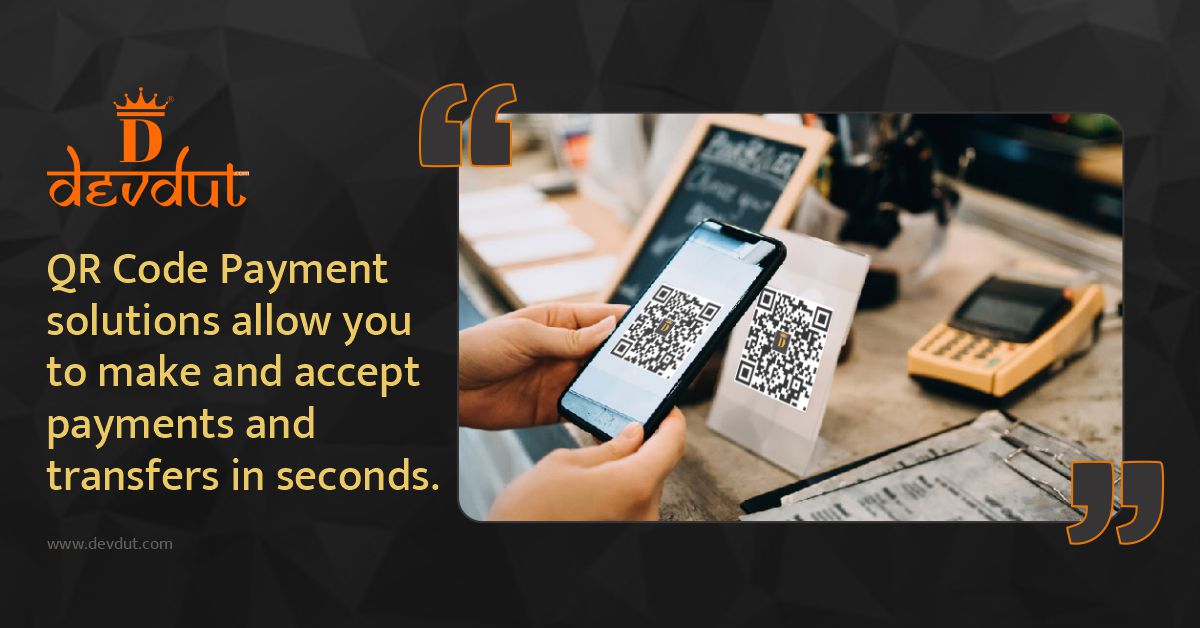 Devdut10's tweet image. QR Code Payment solutions allow you to make and accept payments and transfers in seconds (select, scan, and confirm), with its robust and secure fintech platform, for more details visit: devdut.com