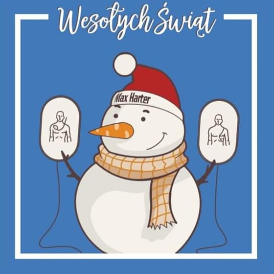 Życzenia bez francy korona, bałwanek bez maseczki... życzymy Ci normalności :)