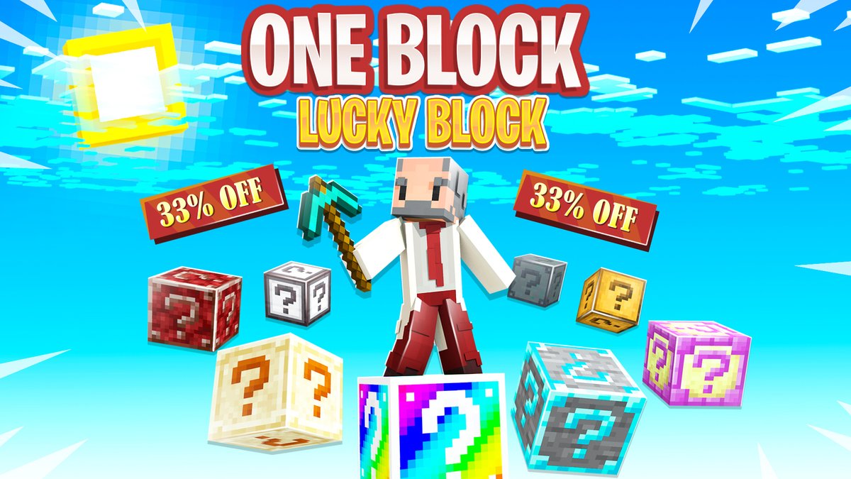 ONE BLOCK Lucky Blocks! in Minecraft Marketplace