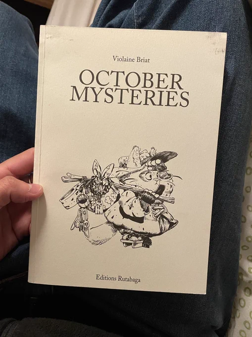 digging through old things, found this book by @violainebriat. i met them at a comics event when i was 16, and i remember freaking out when they signed it lol. 