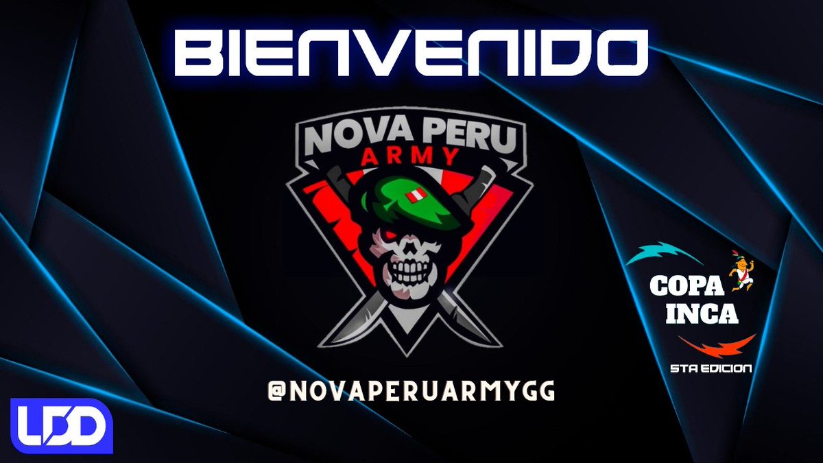 #Bienvenidos👑(13/32)

Desde tierras volcánicas viene un ejercito muy preparado para cualquier guerra, dispuestos a liquidar a cualquier rival y llevar a cabo cada misión.

Presentamos en la arena incaica a <a href="/NovaPeruArmyGG/">Nova Perú Army</a> 

¿Serán ellos los campeones?