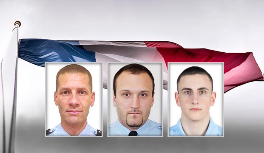udsp10's tweet photo. Quelle tragédie ! Une pensée particulière pour la famille et les proches de ces 3 gendarmes tués dans l'exercice de leurs fonctions.
Et un prompt rétablissement au gendarme blessé lors de cette intervention.
#soutienauxforcesdelordre 
#udsp10 https://t.co/wHCLg5UFpY