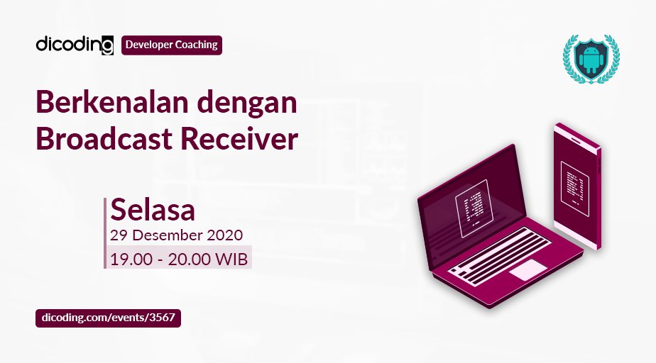 dicoding's tweet image. Sering temui pop-up pesan di mobile apps-mu?
.
👉Broadcast Receiver👈
Service inilah biang keladinya
.
Mau tahu lebih lanjut? Yuk hadiri
.
Dicoding Developer Coaching
🗓Selasa 29 Desember 2020 pkl 19 - 20 WIB
.
Klik dicoding.com/events/3567
.
#dicodingevent
#eventIT #webinarIT