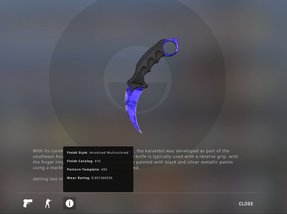LIKE for Talon Knife Sapphire 👍

RT for Karambit Sapphire 🔁