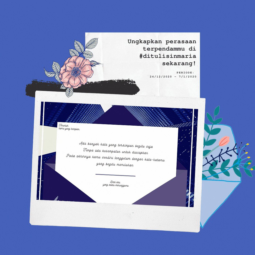 vmwidjaja's tweet photo. GIVEAWAY TIME!
Ungkapin perasaan kamu dan menangin hadiah menarik dari aku!

Udah akhir tahun aja nih! Aku tahu 2020 bukan tahun yang paling mudah untuk kita lalui. Dari masa isolasi mandiri sampai PSBB... mau merajut tali silahtirami jadi sulit. https://t.co/w29Ab14AG9