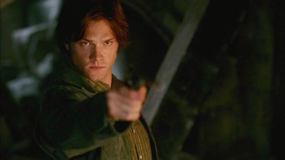 Sam easily killing two civilians that were possessed to protect his brother