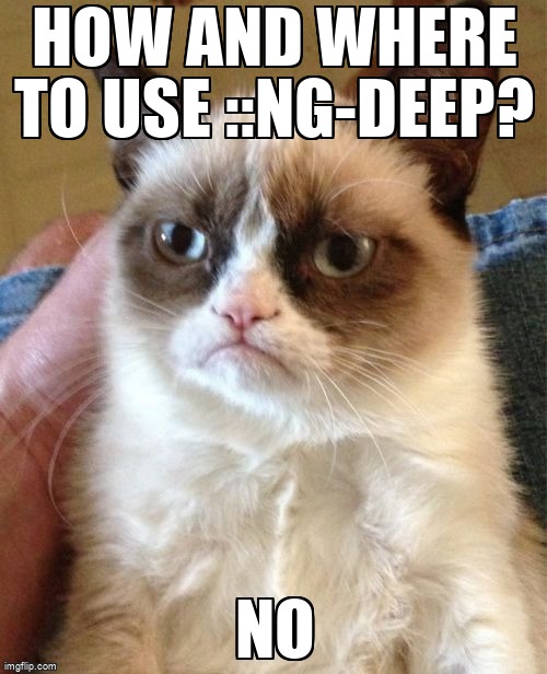overflow_meme's tweet image. How and where to use ::ng-deep? stackoverflow.com/questions/4678… #angular #angulartemplate #css