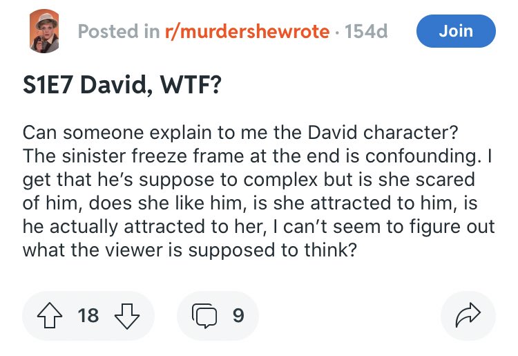 the farewell scene is actually all-time?? happy to see I am just the latest in decades of people being profoundly unsettled and expecting him to be her Moriarty