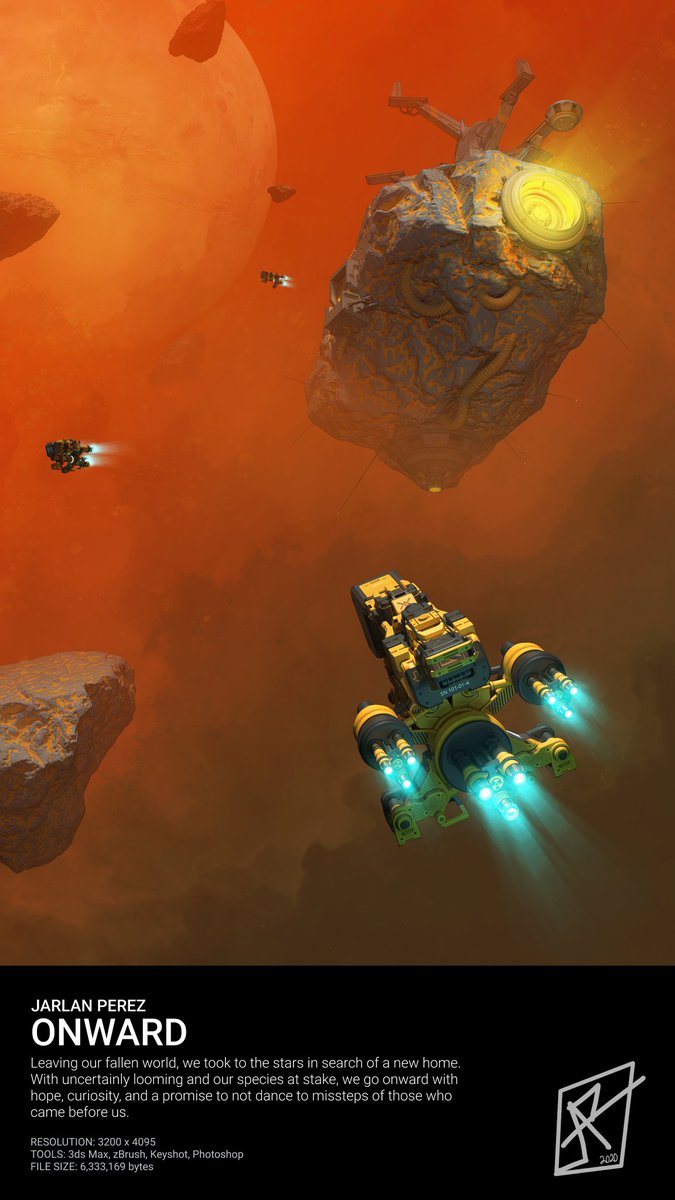 If you're looking for a good space adventure with vibrant colors and a sense of wonder, I have two scifi illustrations up that are open for bids on  @SuperRare. Check them out at You can find me at  https://superrare.co/jarlanperez&nbsp; #Conceptart  #NFT  #Cryptoart