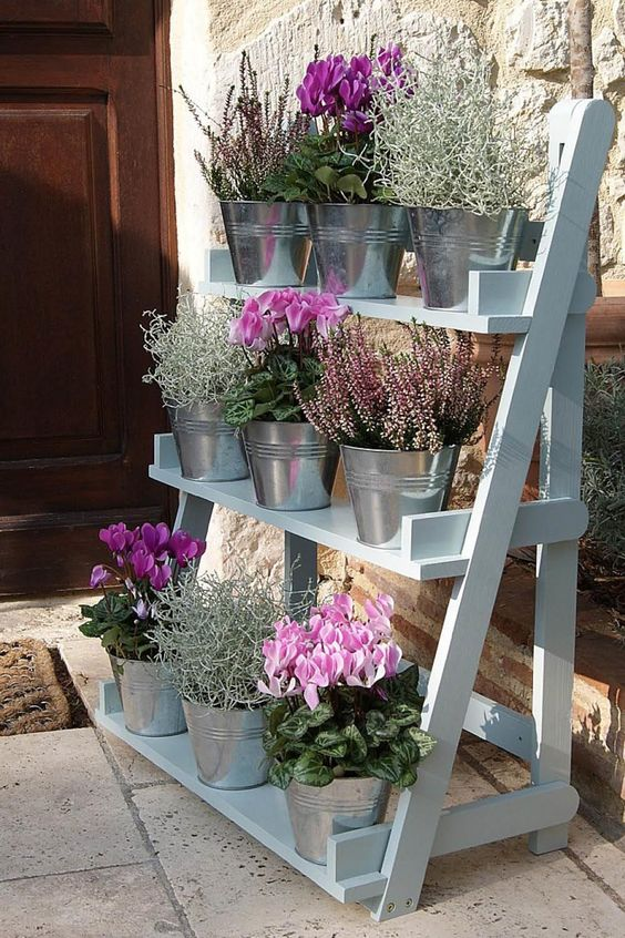 Triangular plant shelf ideas. Which is your fave design? 1, 2, 3,or 4?