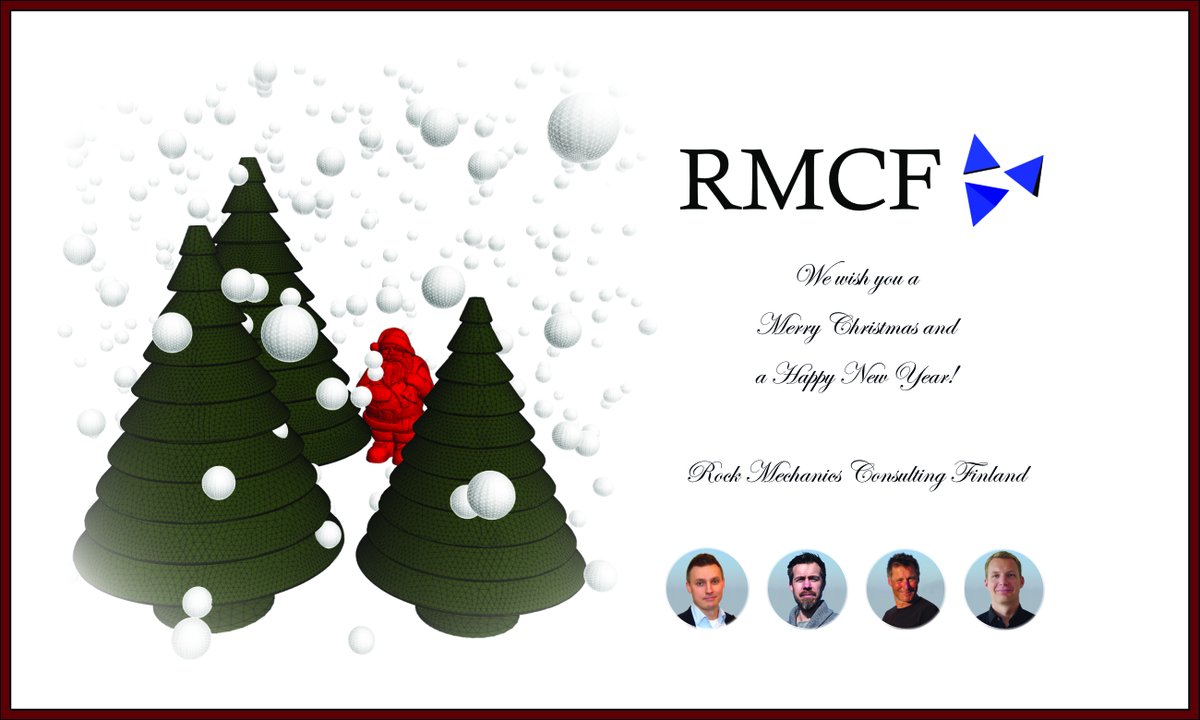 Merry Christmas and a Happy New Year from Rock Mechanics Consulting Finland!
