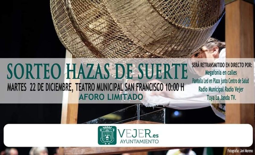 Hoy en #Vejer se celebra un sorteo muy especial, el de las HAZAS DE SUERTE. 454 años han pasado desde que se celebrara el primer sorteo. Tradición, Identidad, Comunidad, Vivencia, Ritual, Transmisión son términos arraigados a nuestro patrimonio comunal. ¡Suerte, vecinos/as!