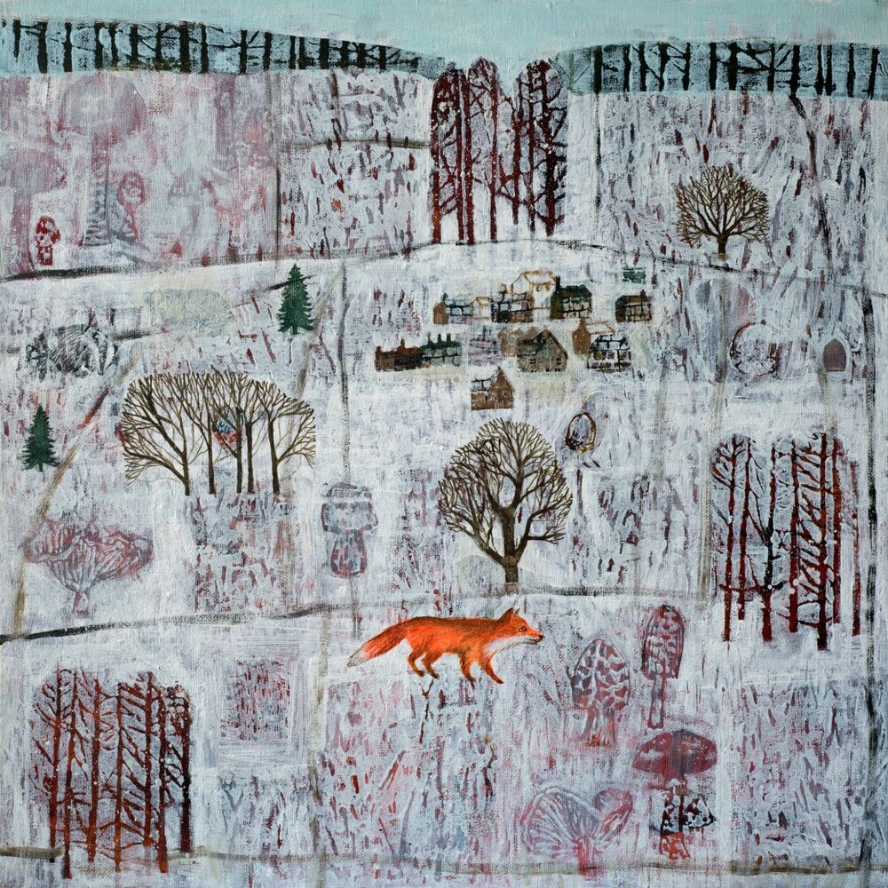 womensart1's tweet photo. 'Winter Fox' by contemporary UK artist Dawn Stacey #womensart https://t.co/aeTBeSc1JX