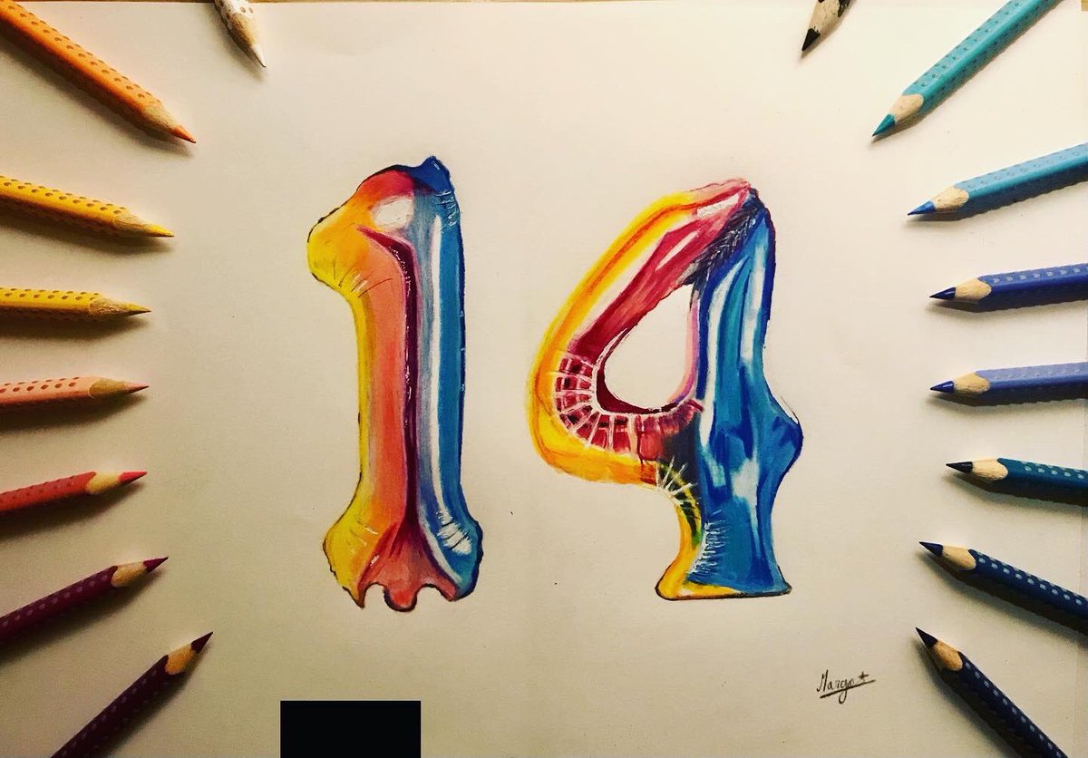 MargotMatito's tweet photo. •IT’ MY BIRTHDAY 🎉🎉🎉
•Today I'm celebrating my 14th birthday 🥳 so for the occasion here is a drawing on the subject 😜
• the tutorial is available on my YouTube 😉 ( Matito )
• @fabercastellglobal 
• #anniversaire #birthday #drawing #ballon #chifrebalon #artmatito https://t.co/P7M5dfhB7t