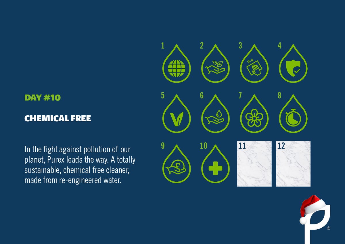 Purex_Global's tweet photo. DAY #10 of Purex!

𝗖𝗛𝗘𝗠𝗜𝗖𝗔𝗟 𝗙𝗥𝗘𝗘
In the fight against pollution of our planet, Purex leads the way. A totally sustainable, chemical free cleaner, made from re-engineered water. https://t.co/ZF04M862F4