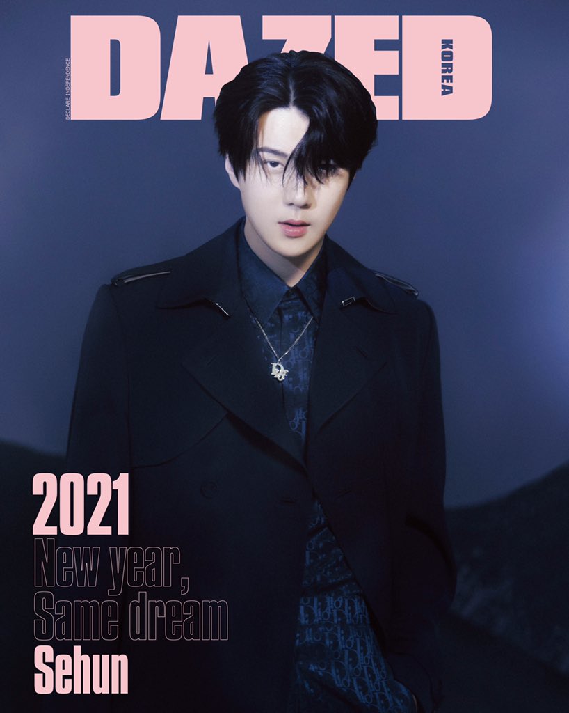December 11~Sehun on the cover of  @DazedKorea's January 2021 issue for Dior #SEHUNxDIORMen  #SEHUN  #세훈  #엑소세훈
