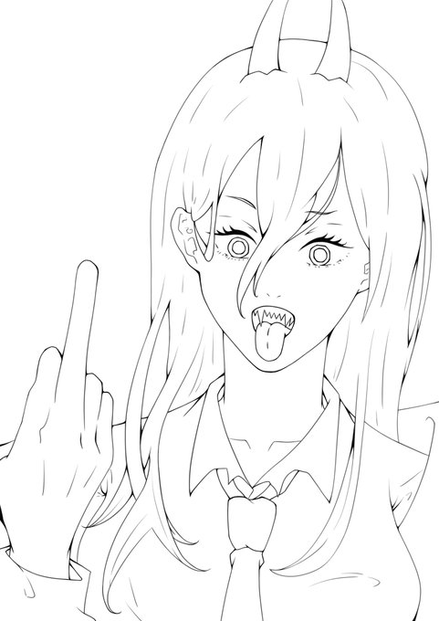 パワーちゃん
線画終了
#絵描きさんと繋がりたい 
#イラスト好きな人と繋がりたい 