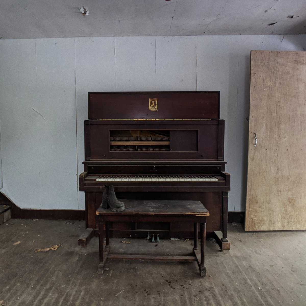 Between the weight of the years and seasons and the occasional vandalism of local teens these houses have been open to the elements for the better part of a decade. And the other thing is that many haven't been cleaned up and are as they were hurriedly left years ago.