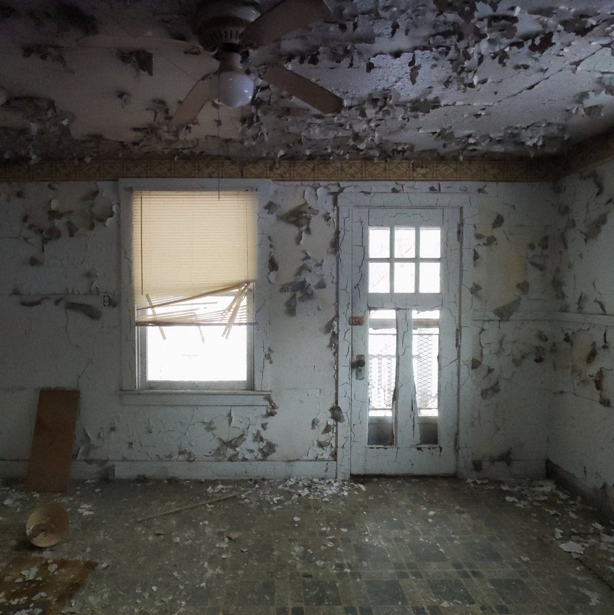 As soon as weather has regular access to the inside of a building that shit is not long for this world.