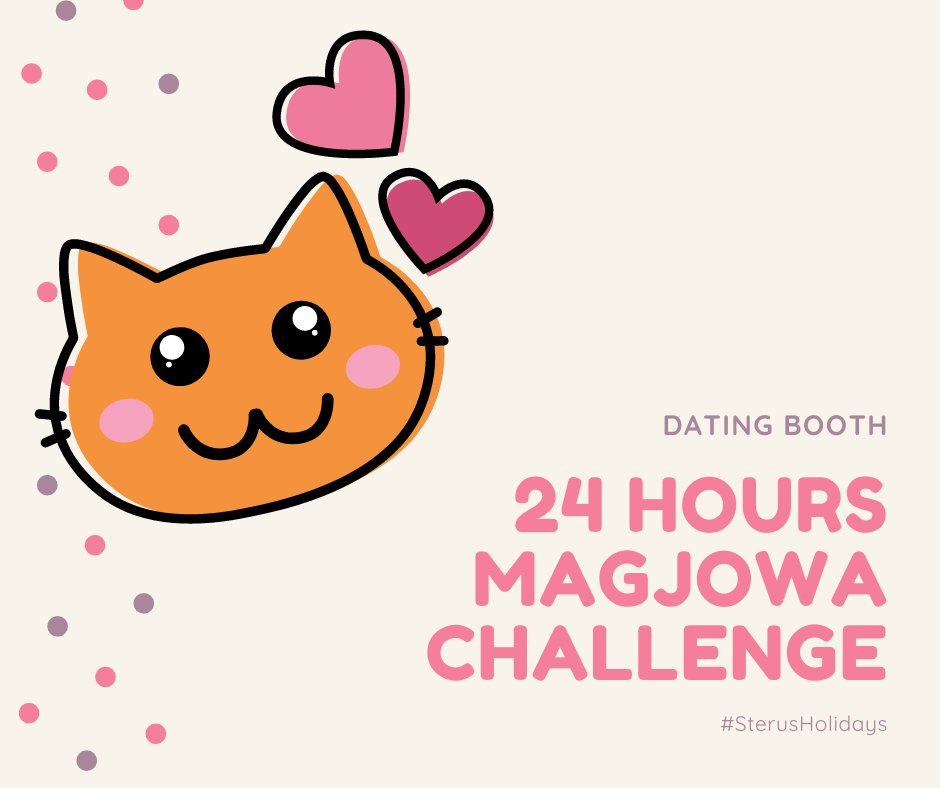 stercuspaper's tweet photo. ⠀⠀

⠀⠀⠀⠀⠀⠀⠀⠀24 HOURS MAGJOWA
⠀⠀⠀⠀⠀⠀⠀⠀⠀⠀⠀CHALLENGE
⠀⠀⠀⠀⠀#StercusHolidays Dating Booth
⠀⠀
⠀⠀ https://t.co/LdyJ3E1MnV