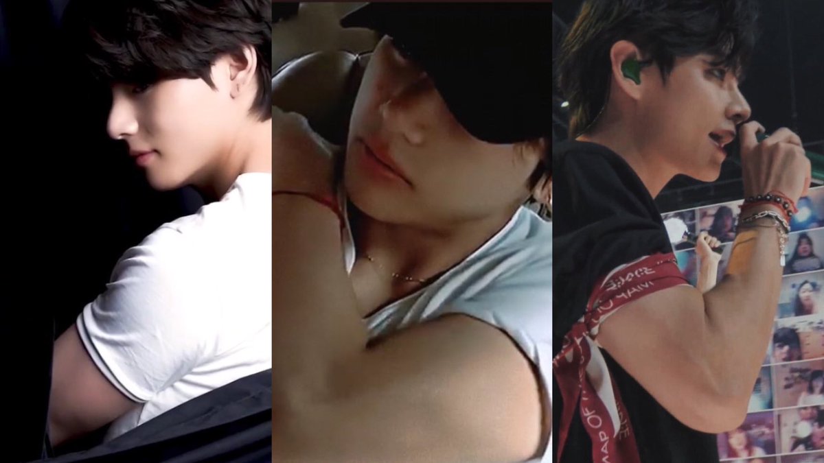 jungkook's girlfriend on X: taehyung's arms are getting buffer and i am  barely breathing  / X