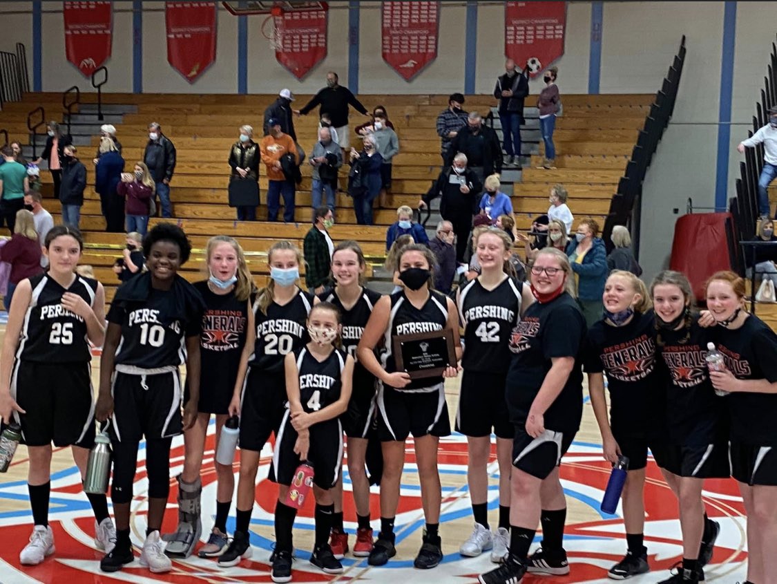 basketball_ghs's tweet photo. Congrats to the Pershing 7th Grade Lady Generals in their City Championship win over Cherokee, 36-31. #futureladyfalcons https://t.co/MdQlAuVEYb